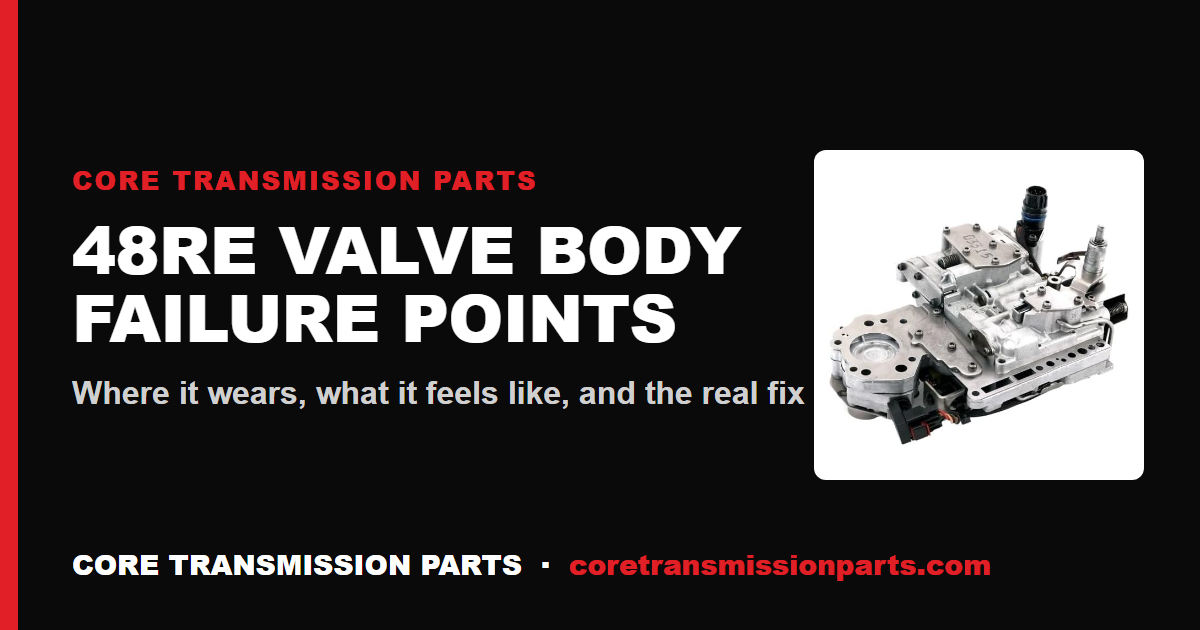 48RE Valve Body Common Failure Points Explained