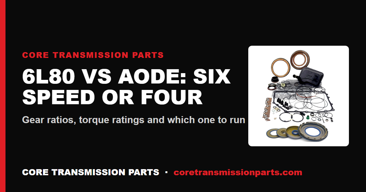 6L80 vs AODE: Differences and Which One to Choose