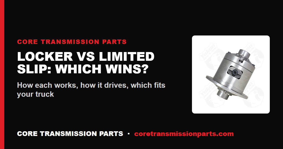 Locker vs Limited Slip Differential: Which Is Better for Your Truck