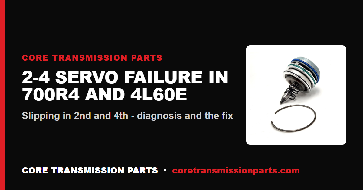 700R4 and 4L60E 2-4 Servo Failure: Symptoms and the Fix