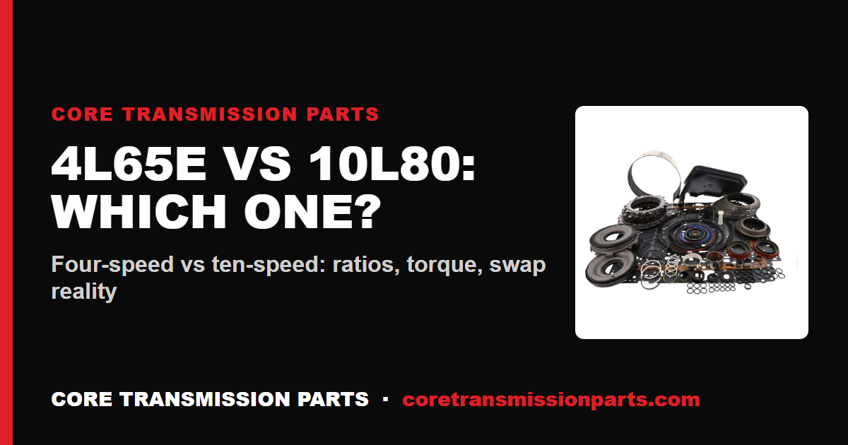 4L65E vs 10L80: Differences and Which One to Choose