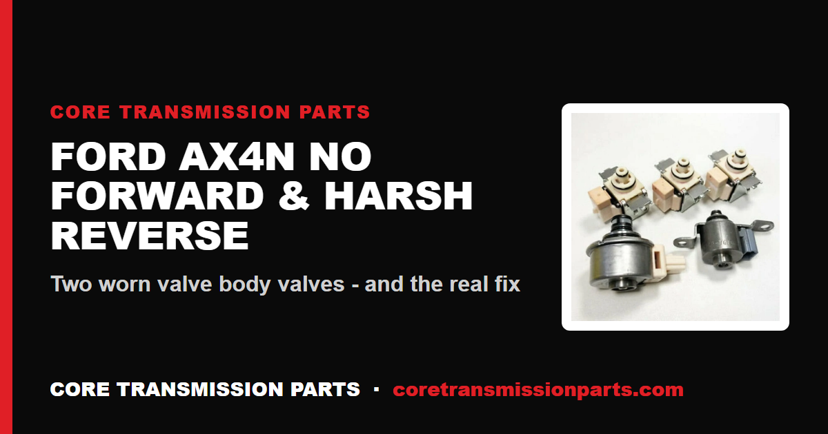 Ford AX4N No Forward Gears and Harsh Reverse: Diagnosis and the Real Fix