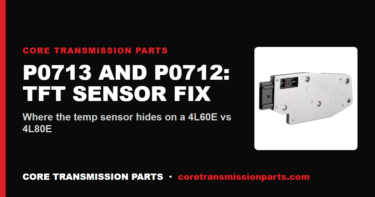 P0713 and P0712 Transmission Fluid Temperature Sensor: Diagnosis, Causes, and the Real Fix