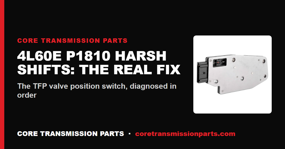 4L60E P1810: What It Means, Causes, and How to Fix It
