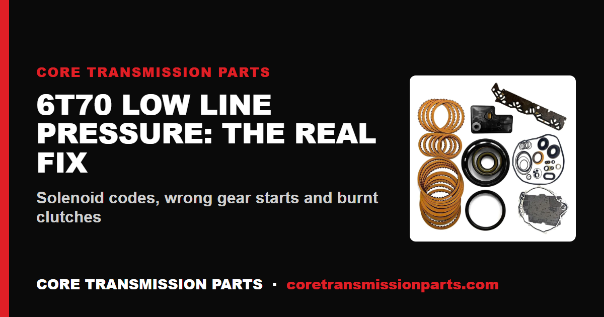 GM 6T70 & 6T75 Low Line Pressure: Solenoid Codes, Wrong Gear Starts and the Pressure Regulator Fix