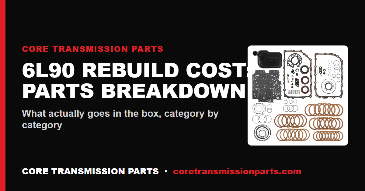 How Much Does a 6L90 Rebuild Cost? A Parts Breakdown