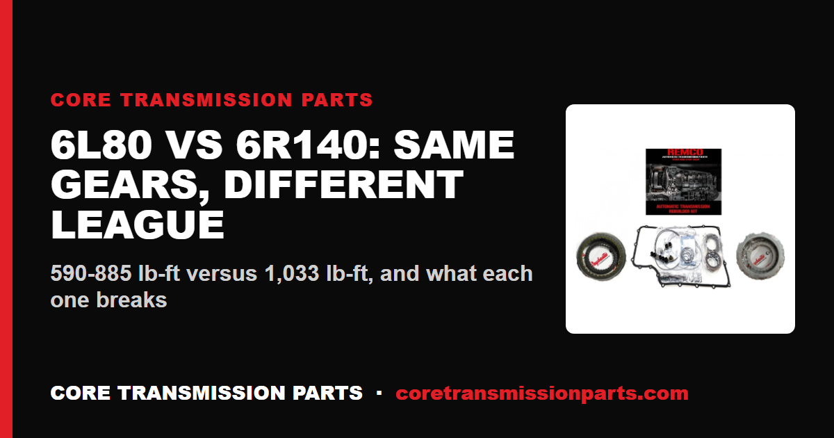 6L80 vs 6R140: Differences and Which One to Choose