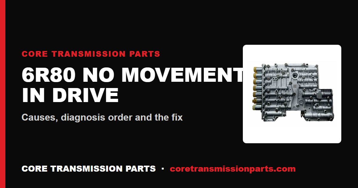 6R80 No Movement in Drive: Causes and Fix