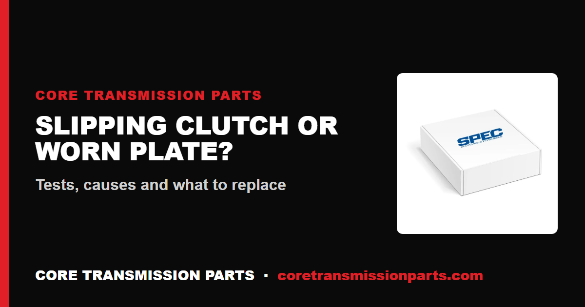 How to Tell if Your Clutch Is Slipping or Your Pressure Plate Is Worn