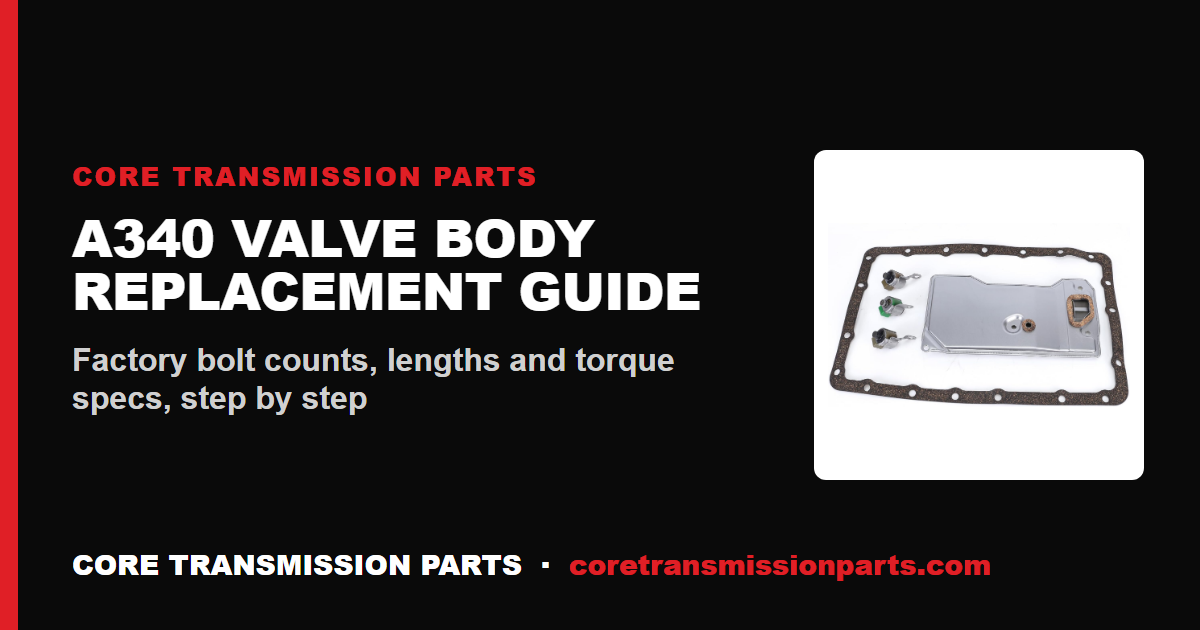 A340 Valve Body Replacement: Step-by-Step Guide