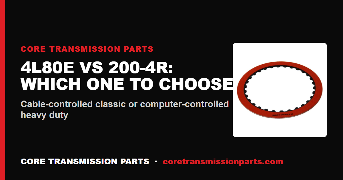 4L80E vs 200-4R: Differences and Which One to Choose