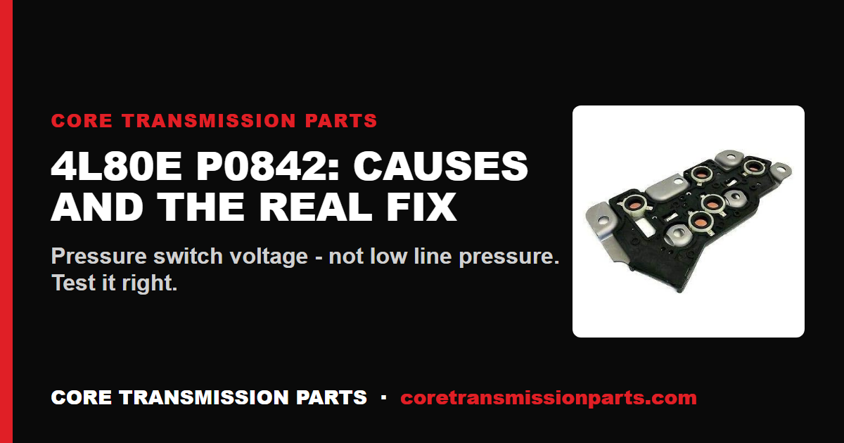 4L80E P0842: What It Means, Causes, and How to Fix It
