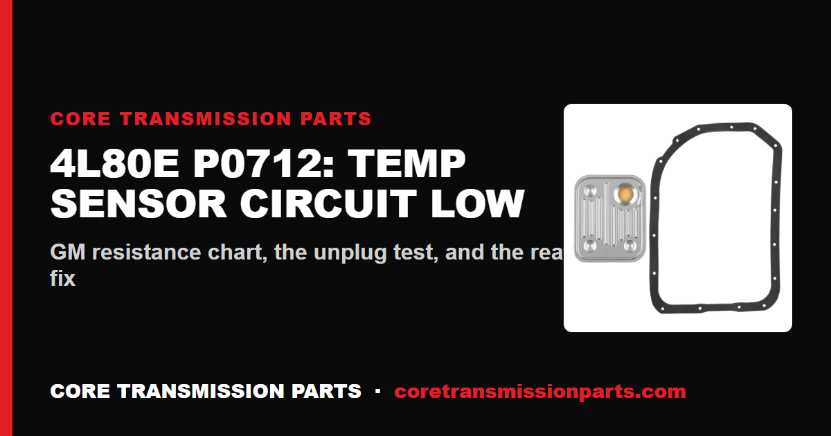4L80E P0712: What It Means, Causes, and How to Fix It