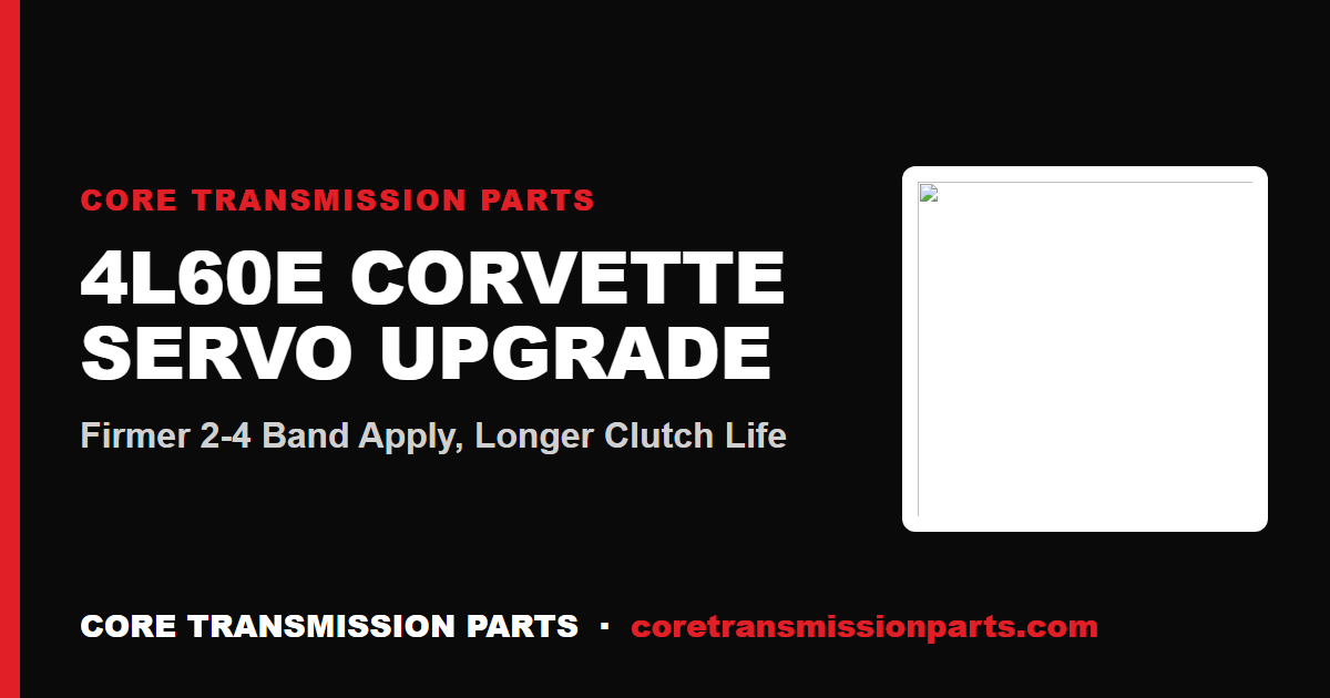 4L60E Corvette Servo Upgrade: Firmer 2-4 Band Apply and Longer Clutch Life