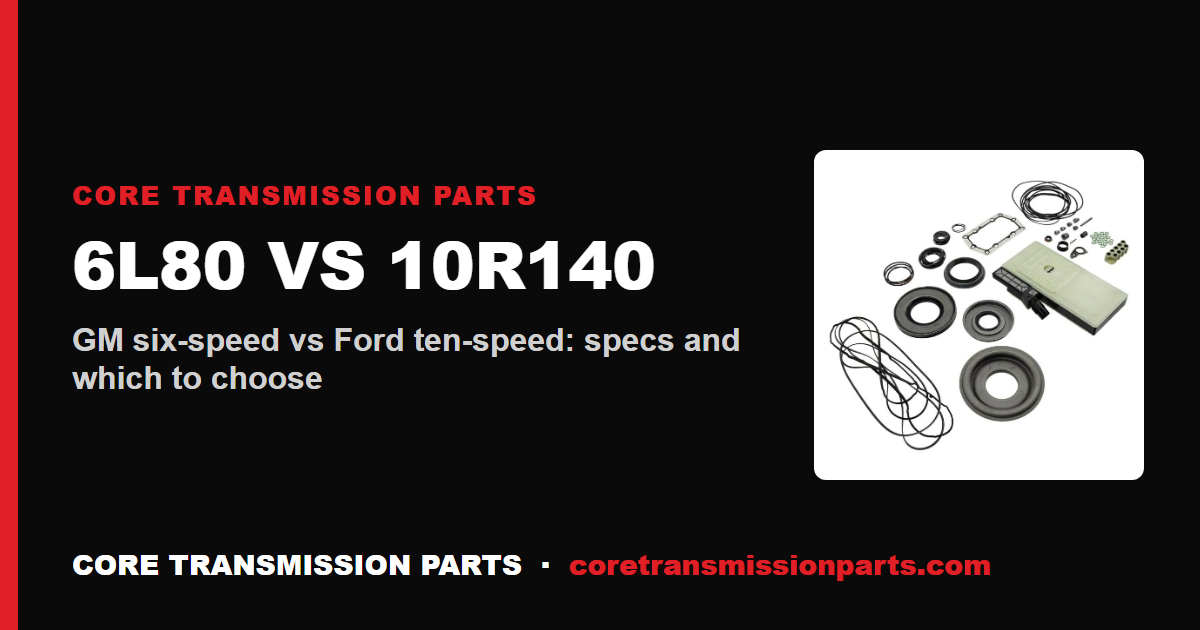 6L80 vs 10R140: Differences and Which One to Choose