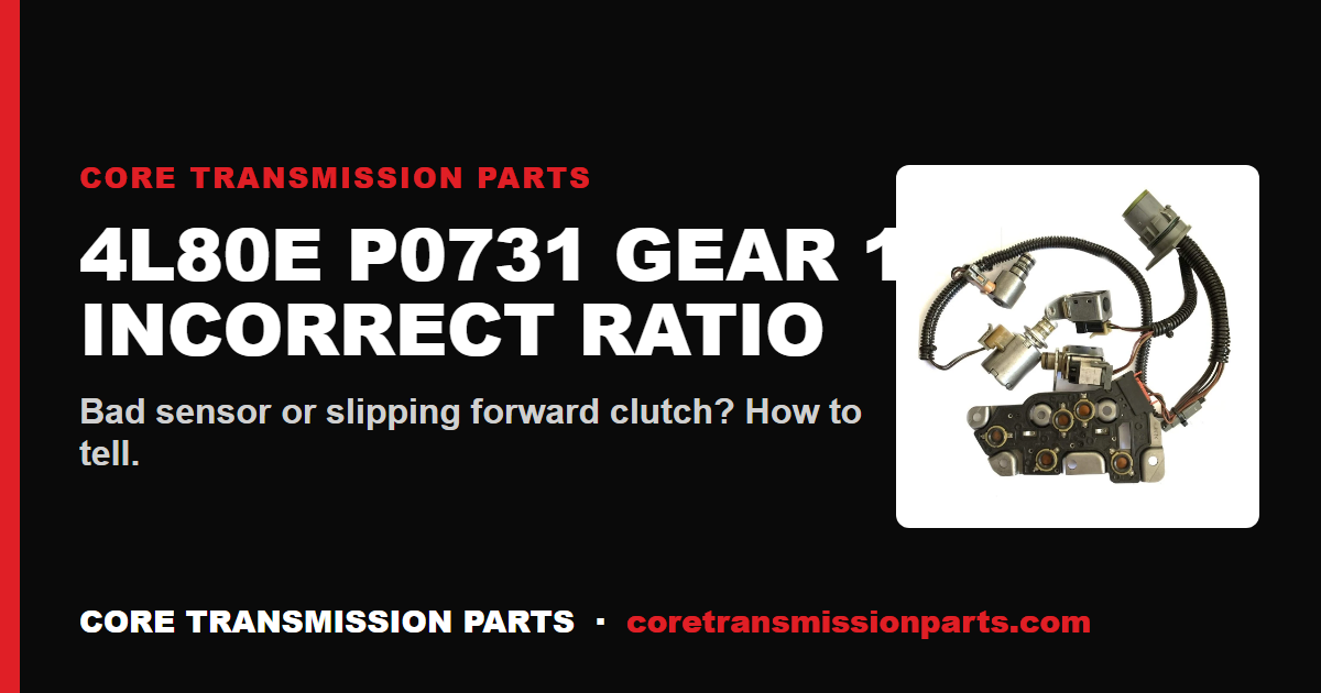 4L80E P0731: What It Means, Causes, and How to Fix It