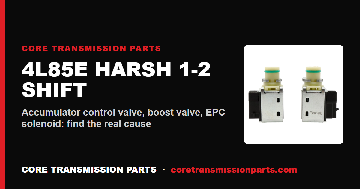 4L85E Harsh 1-2 Shift: Diagnosis, Causes, and the Real Fix