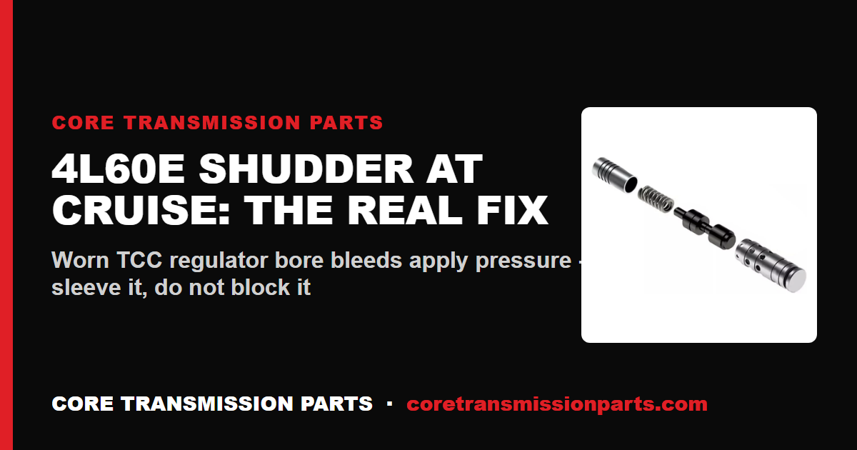 4L60E Shudder Fix: Why It Buzzes at Cruise and How to Actually Cure It