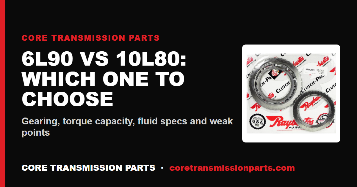 6L90 vs 10L80: Differences and Which One to Choose