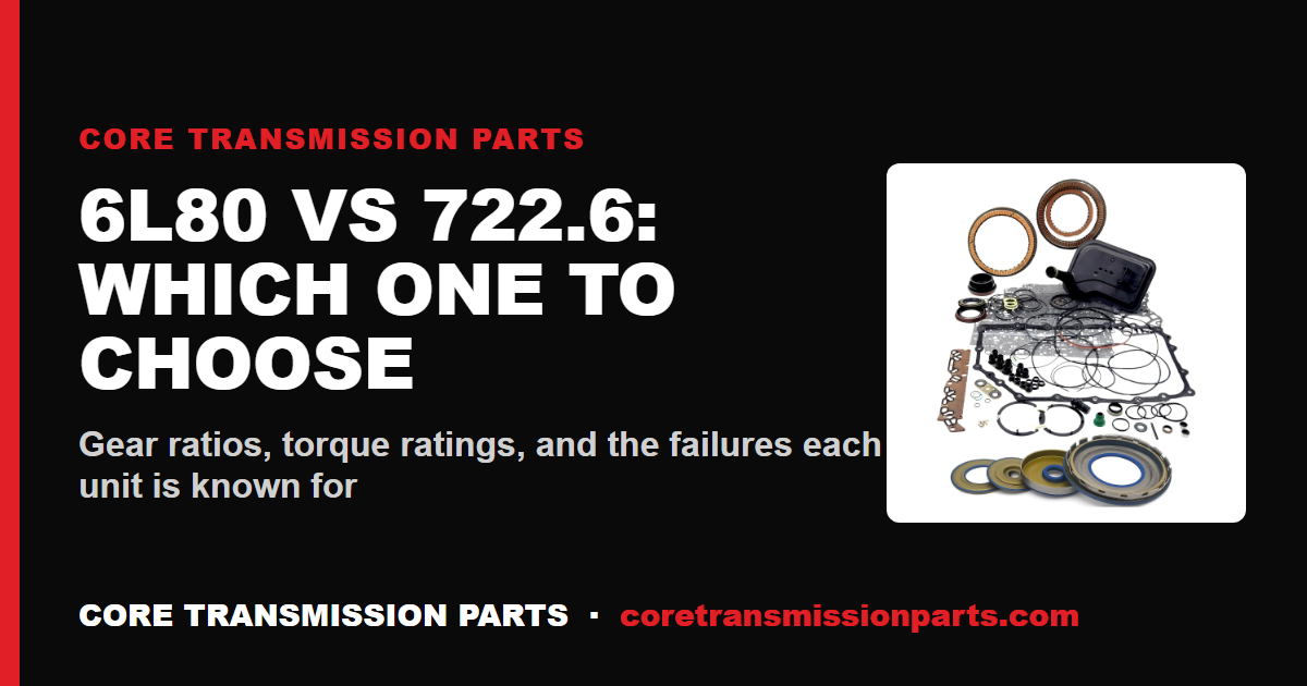 6L80 vs 722.6: Differences and Which One to Choose