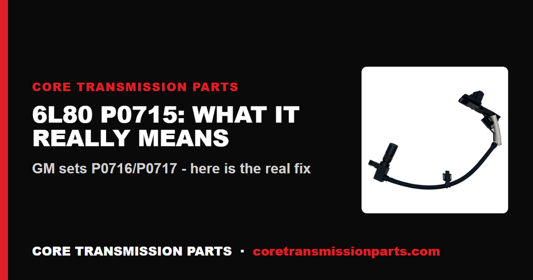 6L80 P0715: What It Means, Causes, and How to Fix It