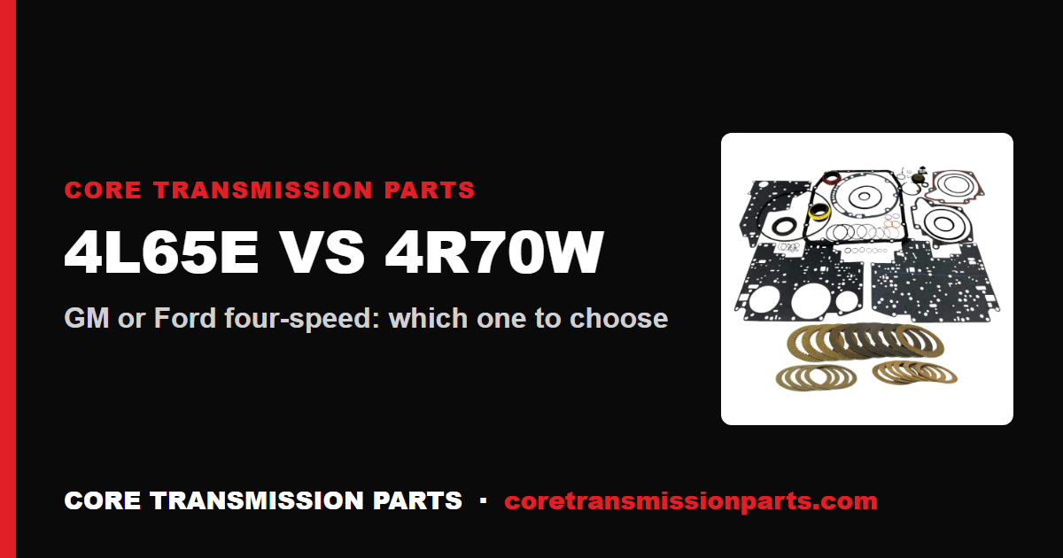 4L65E vs 4R70W: Differences and Which One to Choose