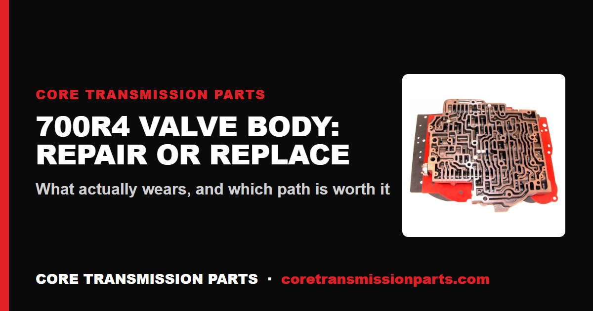 700R4 Valve Body Replacement Cost - And Is It Worth It