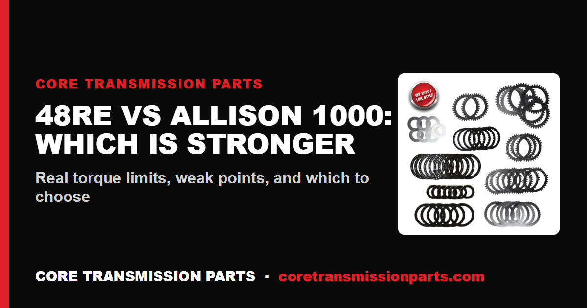 48RE vs Allison 1000: Differences, Strength Limits, and Which One to Choose