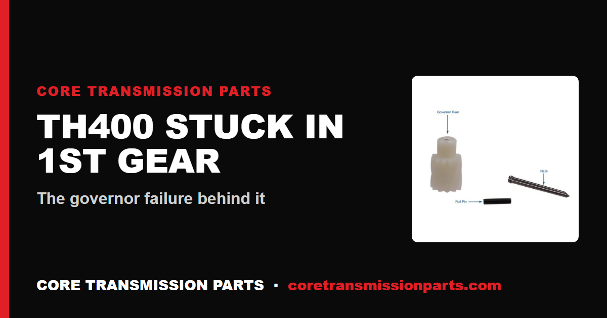 TH400 Won't Shift Out of 1st Gear: Diagnosis, Causes and the Real Fix