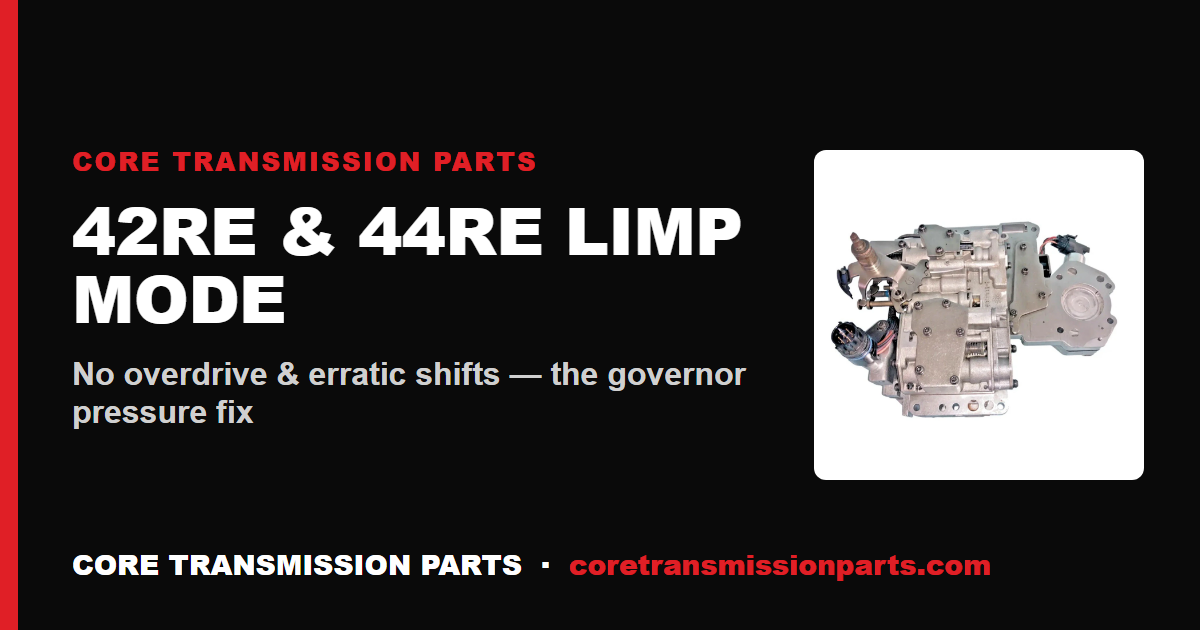 Dodge & Jeep 42RE / 44RE Erratic Shifts, No Overdrive & Limp Mode: Governor Pressure Solenoid & Sensor Fix