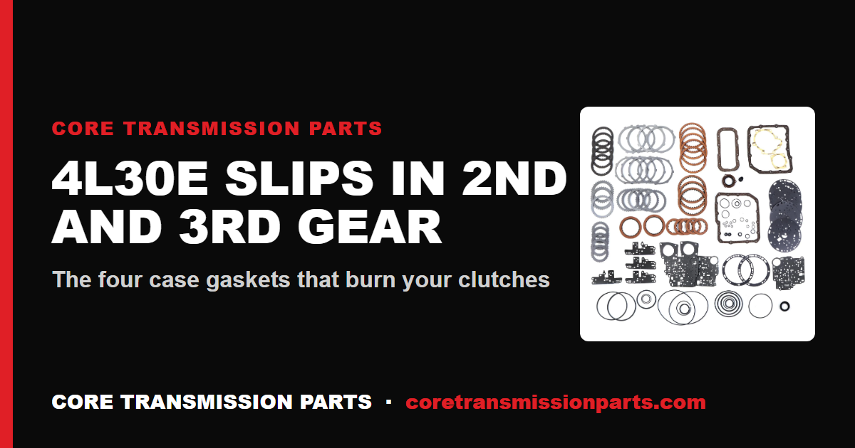 4L30E Slipping in 2nd and 3rd Gear: Diagnosis, Causes, and the Real Fix