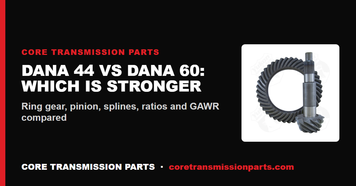 Dana 44 vs Dana 60: Differences and Which Is Stronger