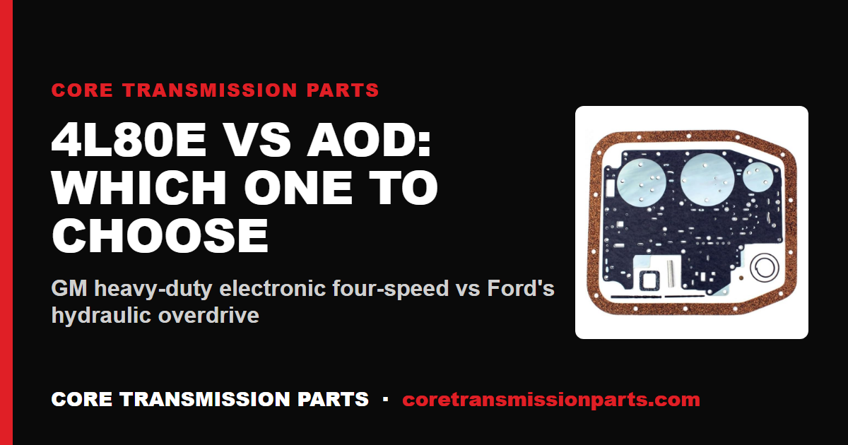 4L80E vs AOD: Differences and Which One to Choose