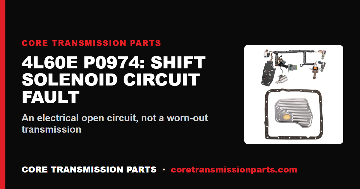 4L60E P0974: What It Means, Causes, and How to Fix It