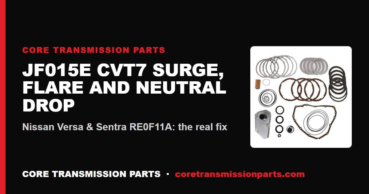 Nissan JF015E (RE0F11A) CVT7 Surging, RPM Flare and Drop to Neutral: Diagnosis and the Real Fix