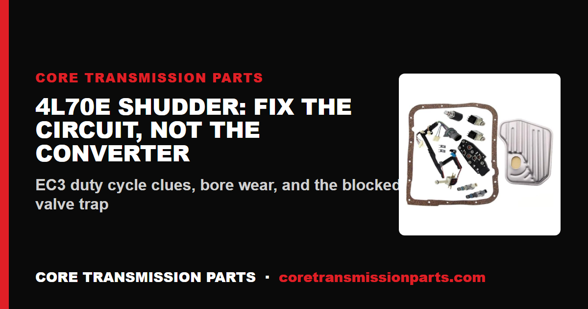 4L70E Shudder Fix: Diagnose the EC3 Lockup Circuit Before You Buy Another Converter