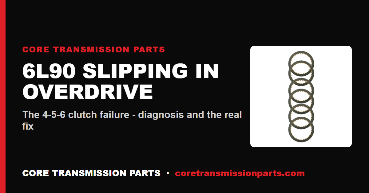 6L90 Slipping in Overdrive: 4-5-6 Clutch Diagnosis and the Real Fix