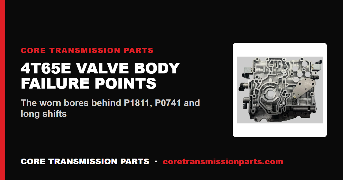 4T65E Valve Body Common Failure Points Explained