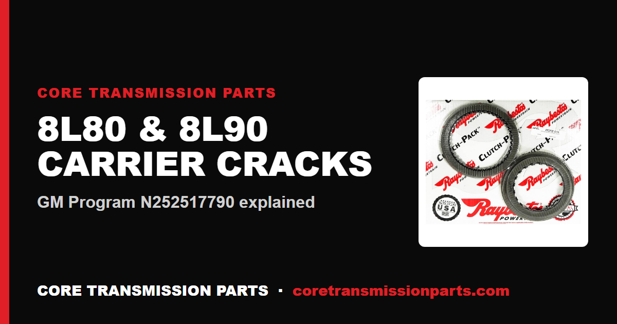 GM 8L80 and 8L90 Reaction Carrier Cracks: Program N252517790 Explained