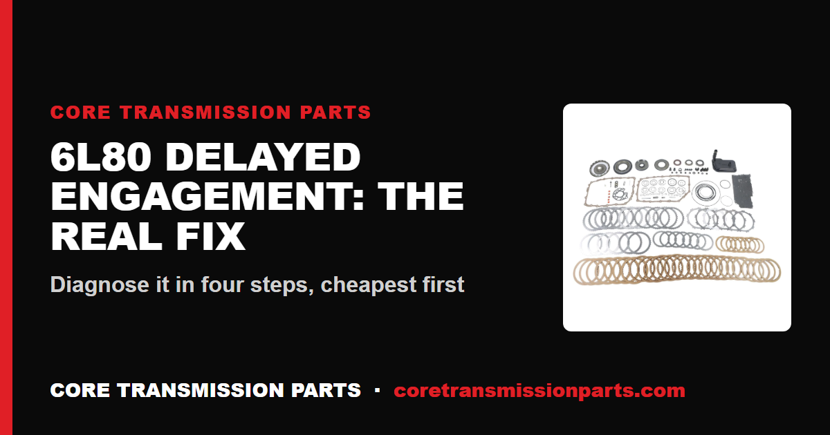 6L80 Delayed Engagement: Causes, Diagnosis Order, and the Real Fix