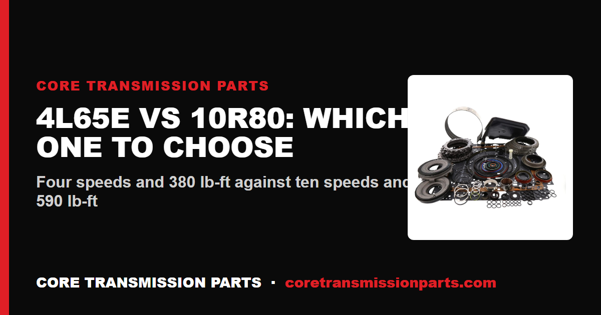 4L65E vs 10R80: Differences and Which One to Choose