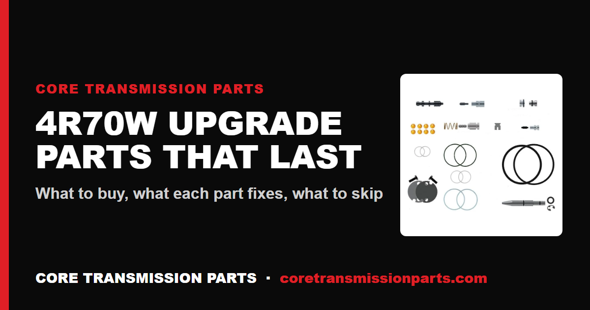 4R70W Upgrade Parts That Actually Last: What to Buy
