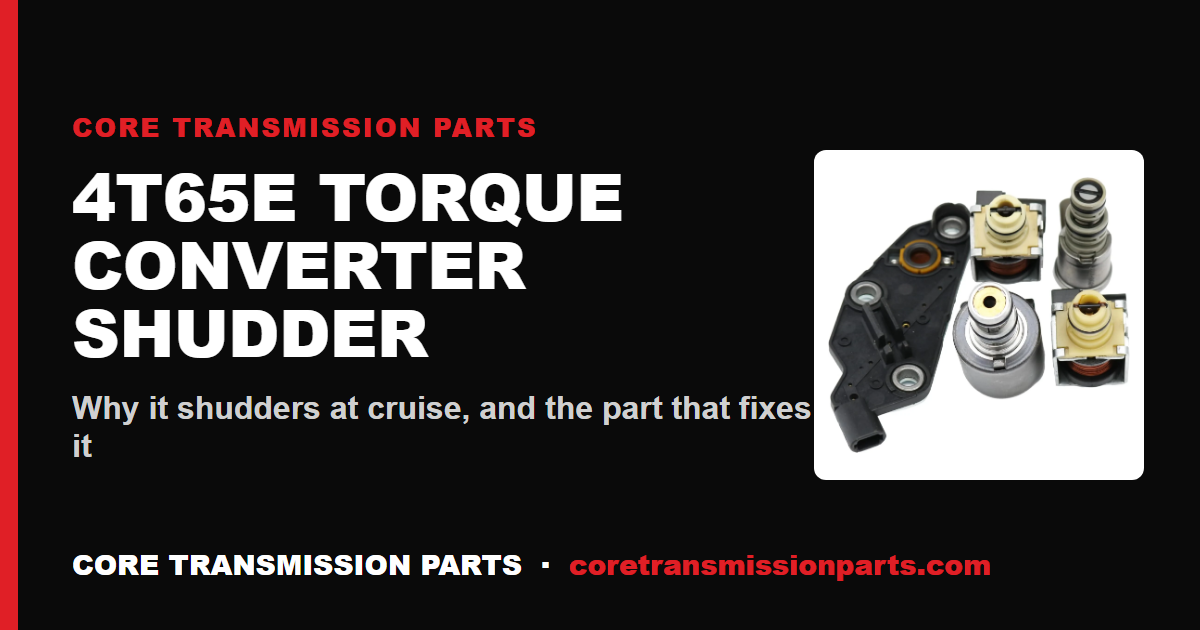 4T65E Torque Converter Shudder: Causes and the Real Fix