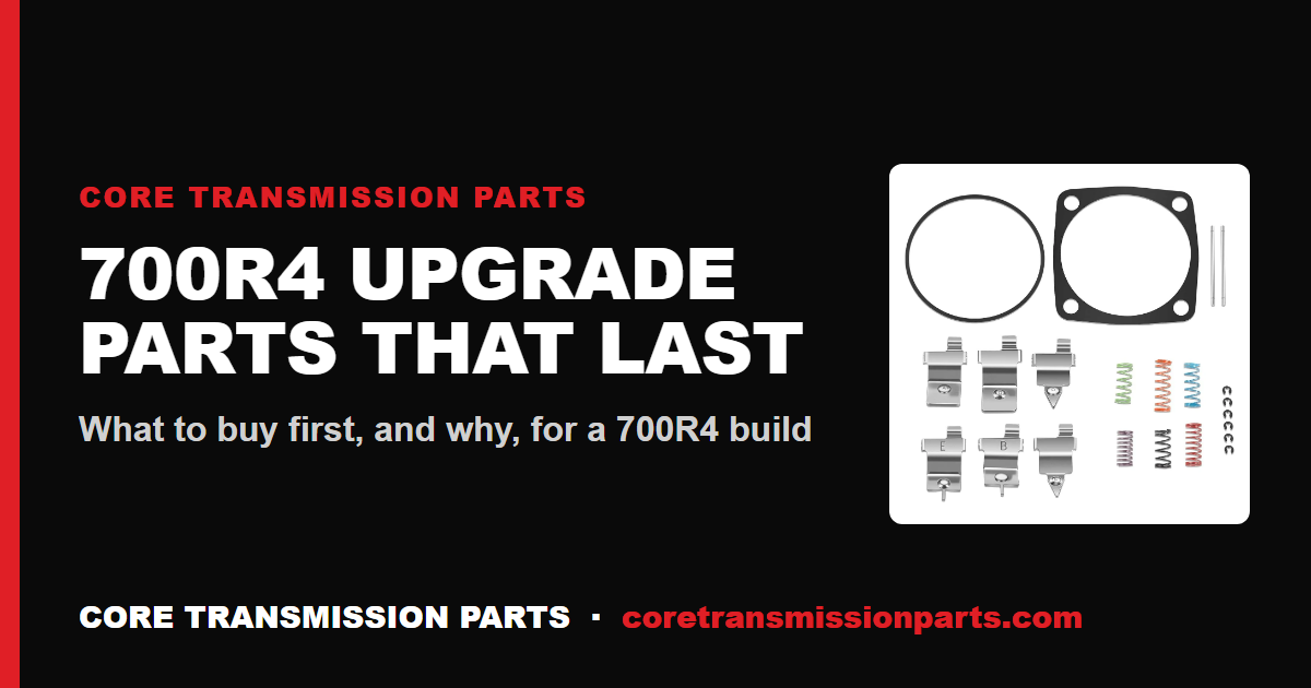 700R4 Upgrade Parts That Actually Last: What to Buy