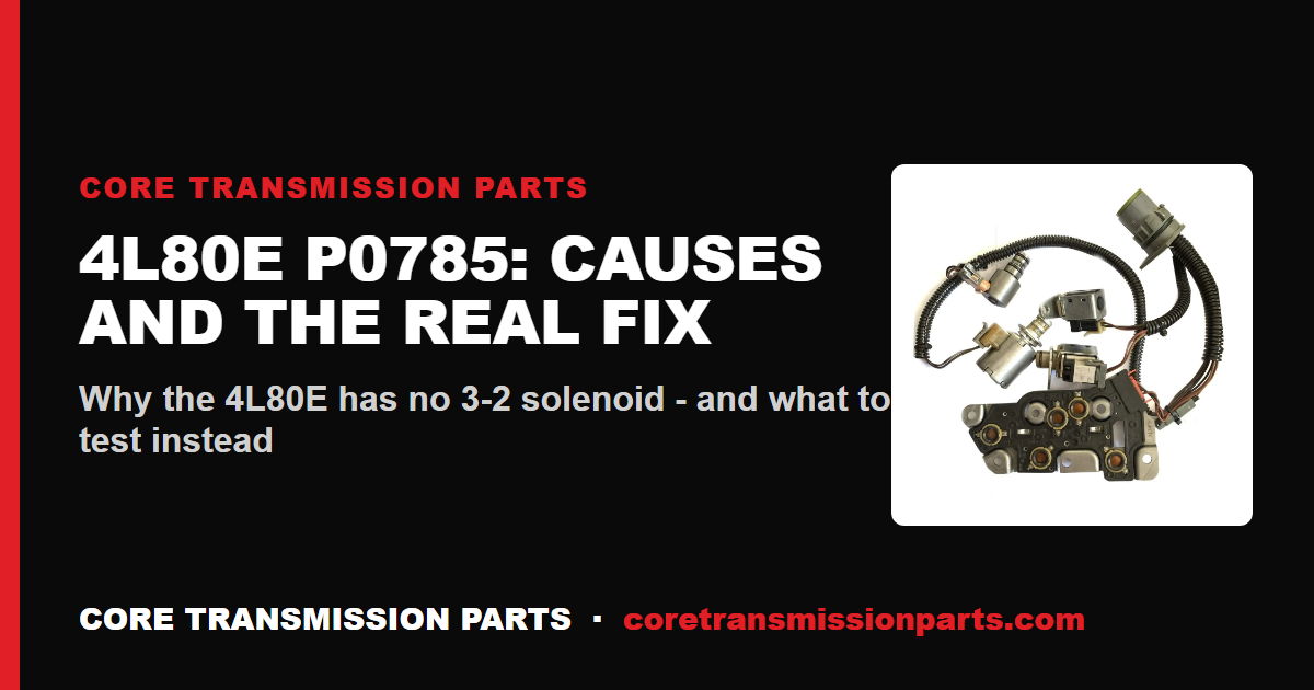 4L80E P0785: What It Means, Causes, and How to Fix It