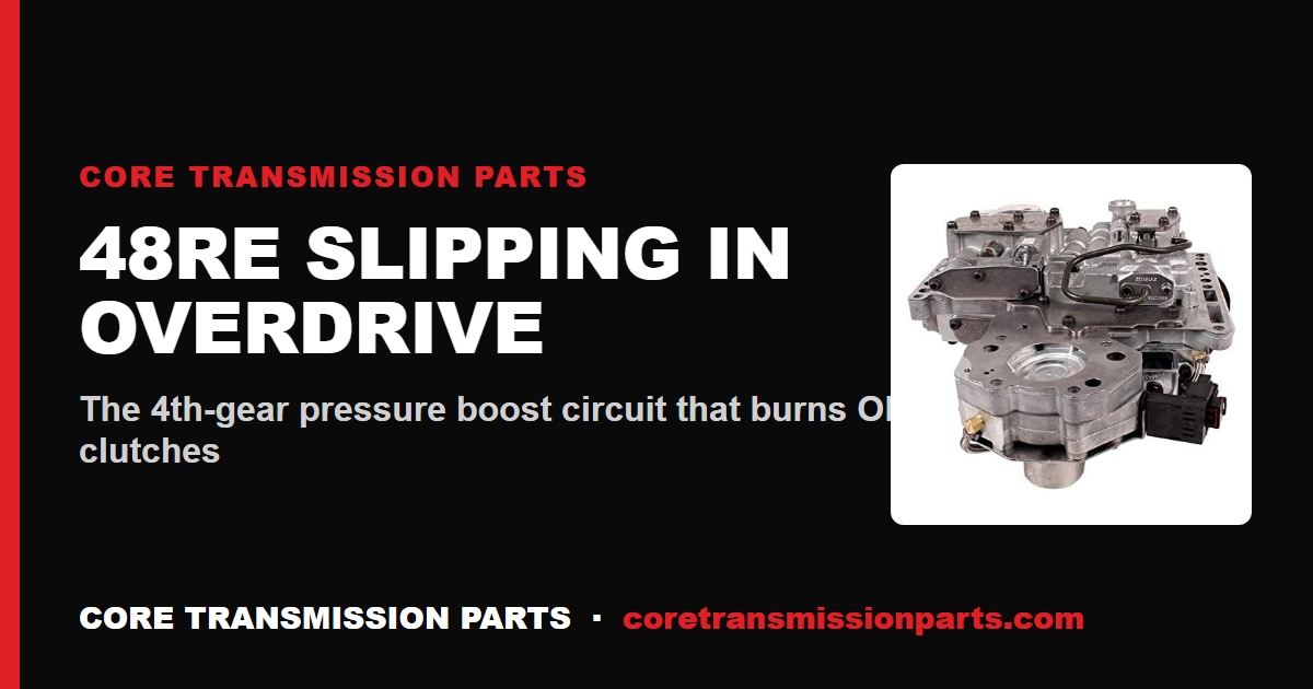 48RE Slipping in Overdrive: Causes, Diagnosis, and the Fix