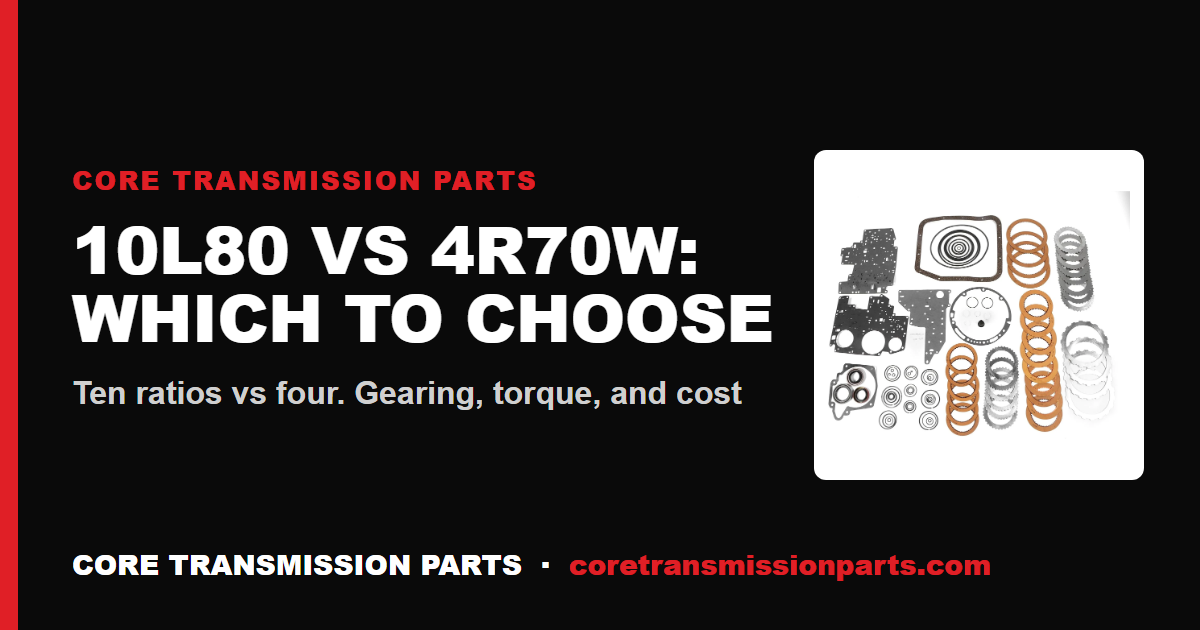 10L80 vs 4R70W: Differences and Which One to Choose