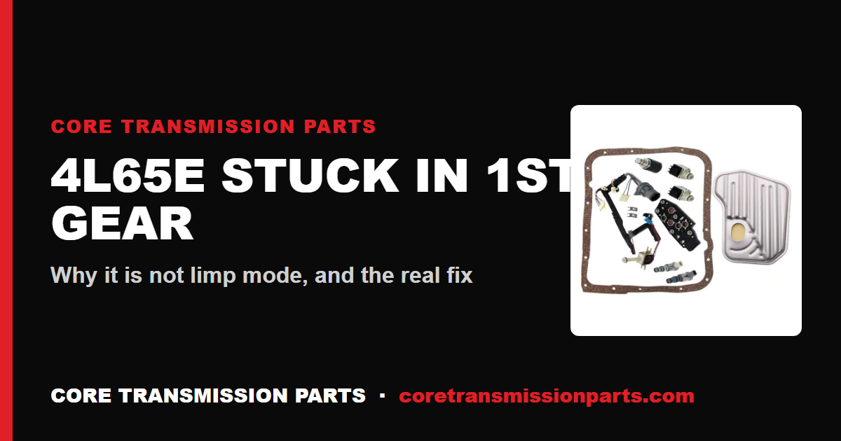 4L65E Won't Shift Out of 1st Gear: Diagnosis, Causes, and the Real Fix