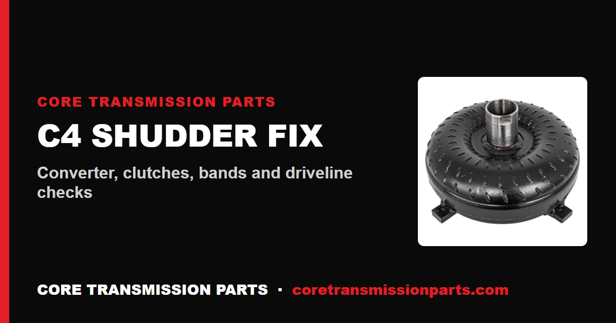 C4 Shudder Fix: Why Your Ford C4 Shudders Pulling Away and How to Stop It