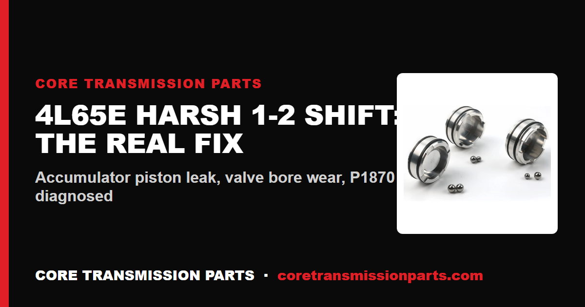 4L65E Harsh 1-2 Shift: Diagnosis, Causes and the Real Fix